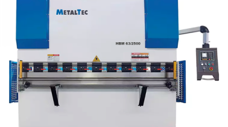Изображение гидравлического листогибочного пресса MetalTec HBM 63/2500 E22 с инвертором заднего упора