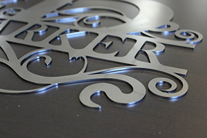 Photo of an example laser cut product